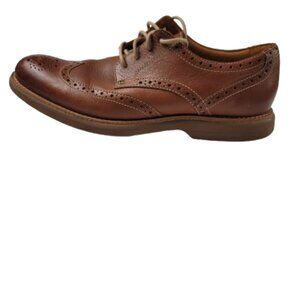 Sperry Top Sider Men's Brown Leather Wingtip Oxford Shoes Size 9 Lace Up Casual